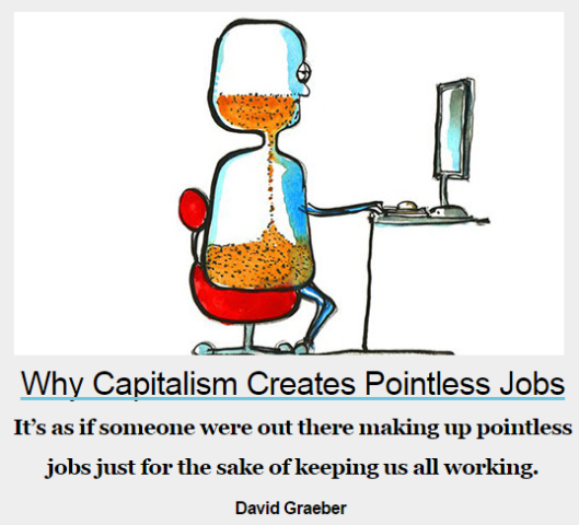 Weird one, as subtitle provides the answer to a hopeless title. Capitalism does not create jobs. I have never seen any ideology or strain of thought being able to mock human behavior. It is the people, stupid!